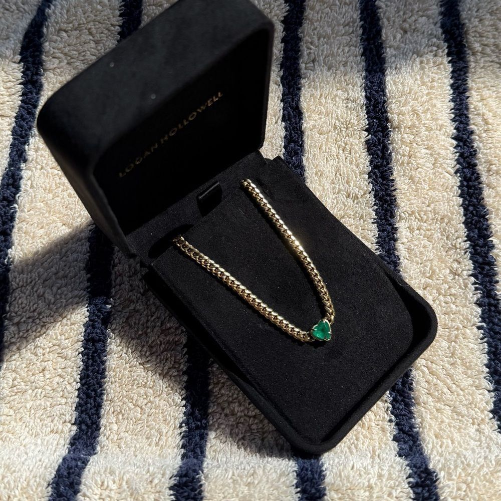 Logan Hollowell • Colombian Emerald Heart Necklace